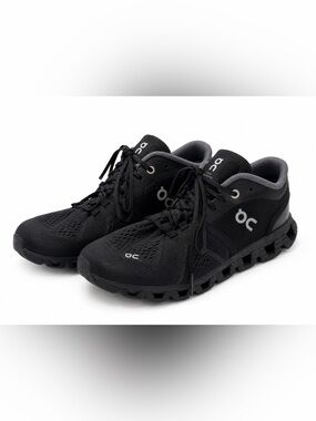 On Cloud X Running Shoes Black CloudTec Sneakers Men’s US 10 Swiss Engineering